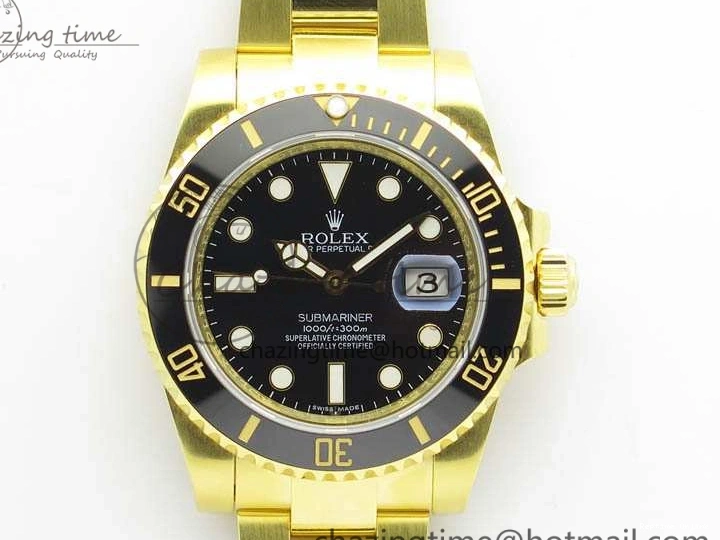 0208 Submariner TW Best Edition 116618LN Black Full YG Wrapped A SmartChoice 3565